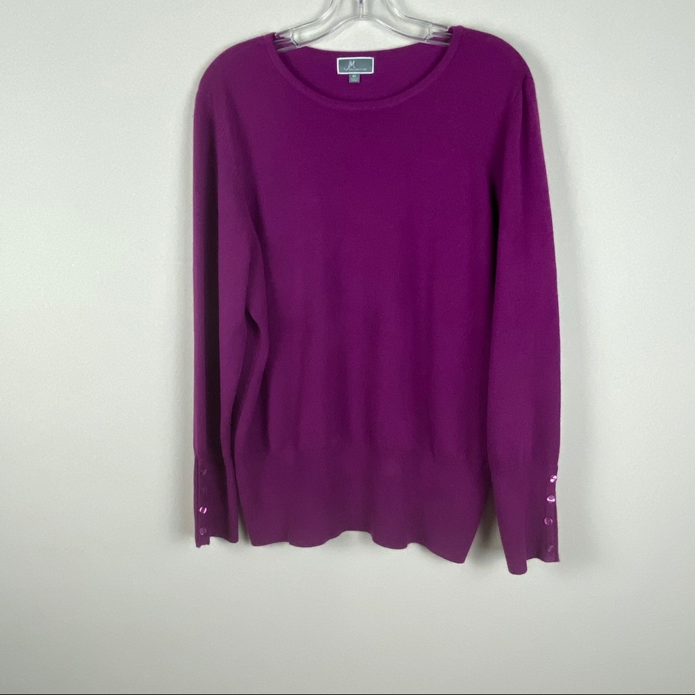 Long Sleeve Purple Sweater.